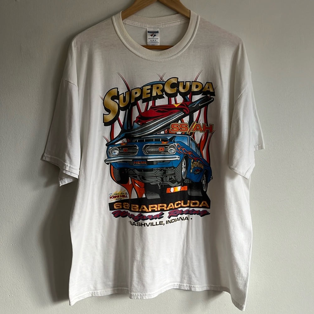 Vintage Super Cuda T-Shirt / Drag Racing / XL / Nashville Indiana